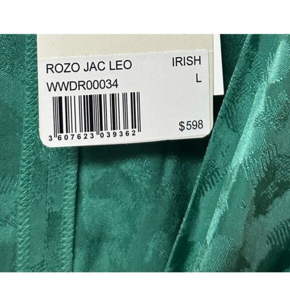 Zadig & Voltaire Rozo Leopard Jacquard Silk Dress Irish Women’s Size L - Picture 5 of 10